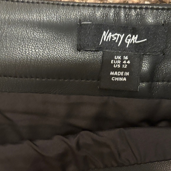 Nasty Gal Black Mini Skirt with Star Details - Picture 2 of 3